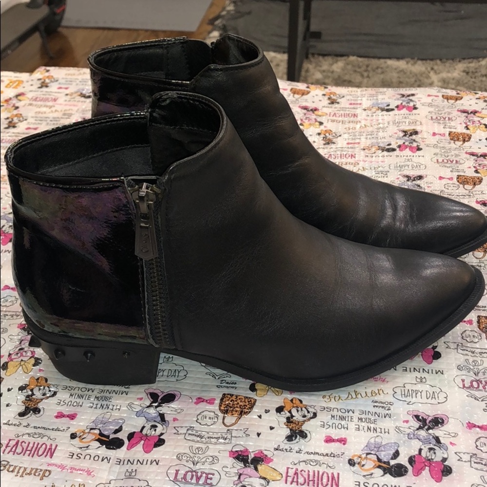 Circus by Sam Edelman Black Leather Ankle boots  8